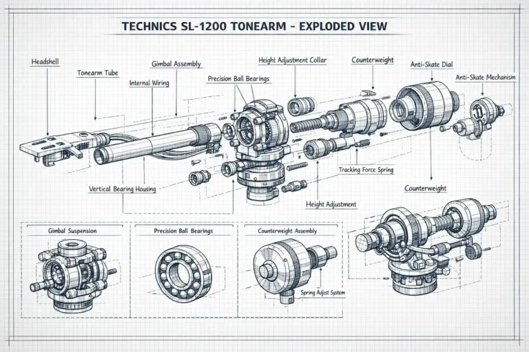 The engineering behind the technics SL-1200 tonearm